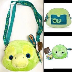 Disney Aulani Resort & Spa Olu Mel Sea Turtle Plush Crossbody & Coin Purse / NEW
